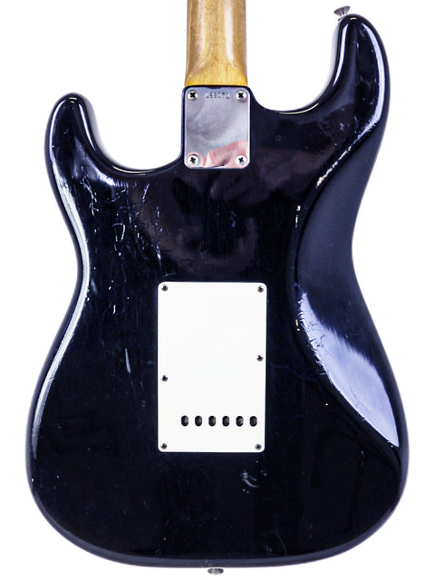 SOLD - Fender L-Series Stratocaster Black Factory Refin - USA 1963