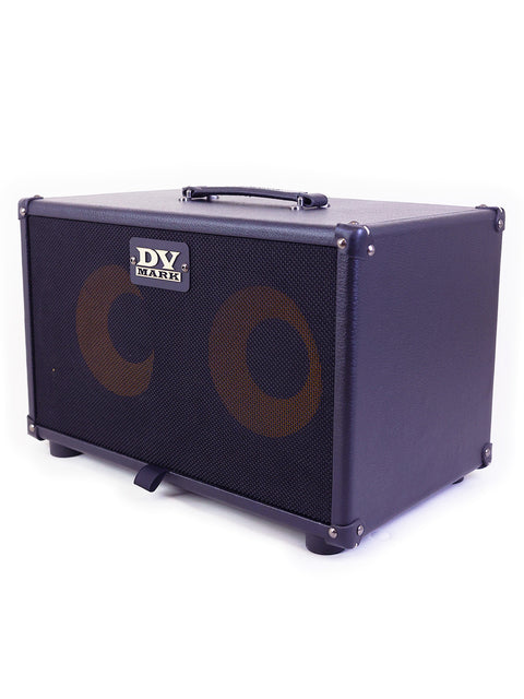 A DV Mark guitar amplifier cabinet against a white background.