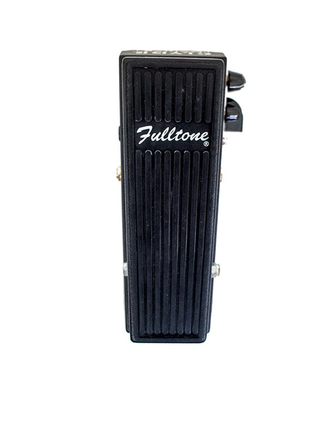 A Fulltone Fulldrive 2 pedal displayed with a Fulltone Clyde Deluxe Wah, highlighting their unique features and craftsmanship.
