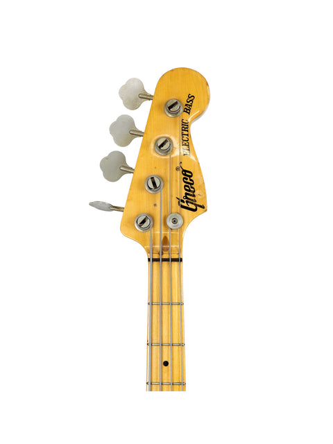 A Greco PB 750 Electric Bass from Japan (1971-75) displayed against a clean white background.