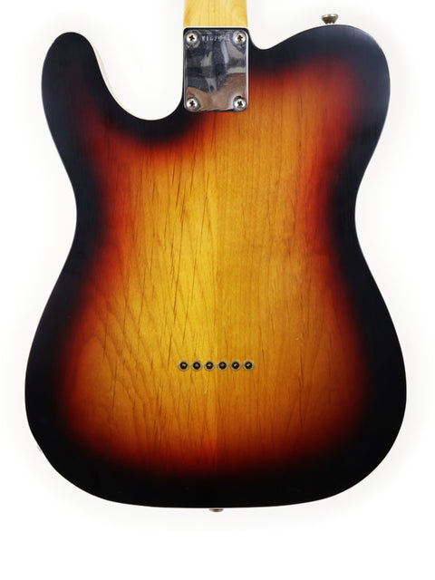 A vibrant sunburst guitar, the Txxx Custom Style Partscaster from 2021, perfect for any music lover or collector.