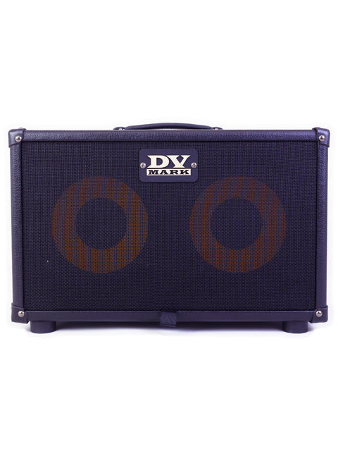 Black DV Mark guitar amplifier isolated on a white background.