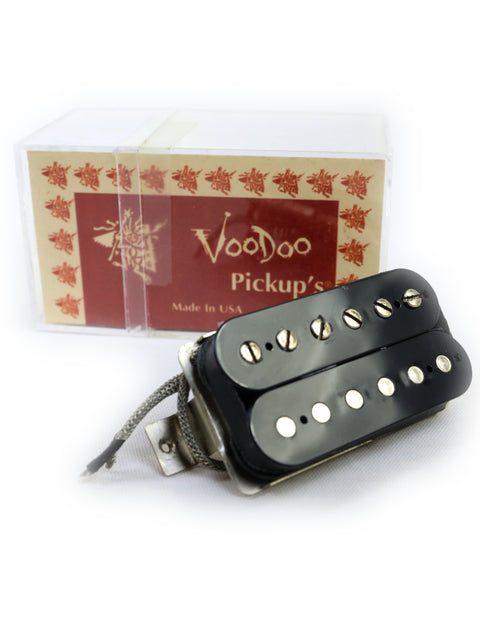 Box of Voodoo pickups, showcasing the Peter Florance Voodoo Humbucker ’59 Bridge Pickup made in the USA, 2005.