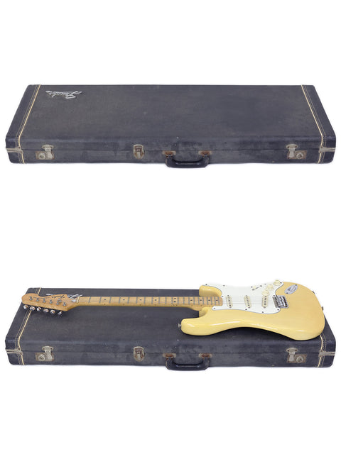 Classic 1954 Fender Stratocaster case, embodying the vintage charm and quality associated with this iconic guitar model.