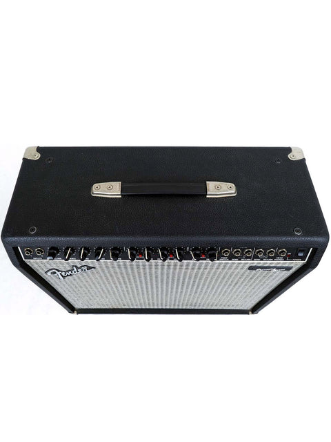 Classic 1992 Fender Princeton Chorus Combo amplifier, ideal for Stratocaster guitars, highlighting Fender's signature craftsmanship.
