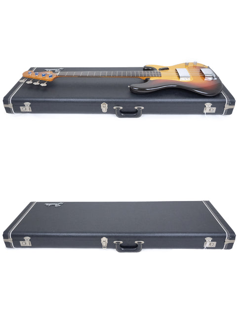 Classic Fender bass case for a 1958/59 Precision Bass guitar, representing iconic vintage style and durability.
