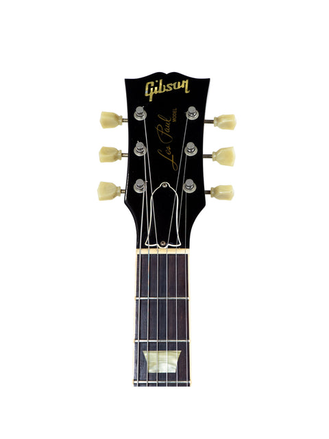 Close-up of a 1993 Gibson Les Paul Custom Jr, featuring a sleek body and iconic design, perfect for rock enthusiasts.
