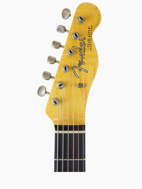 Close-up of a Fender Limited Edition ’60s Telecaster Thinline headstock, showcasing its vintage design and craftsmanship.