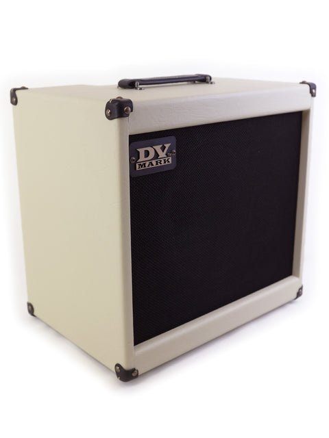 DV Mark Jazz 12 Combo amplifier in white with stylish black trim, designed for high-quality sound at 80 watts.