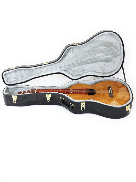 Gilet WB (Weissenborn Style) guitar case with a wooden body and neck, crafted in Australia, 2014.