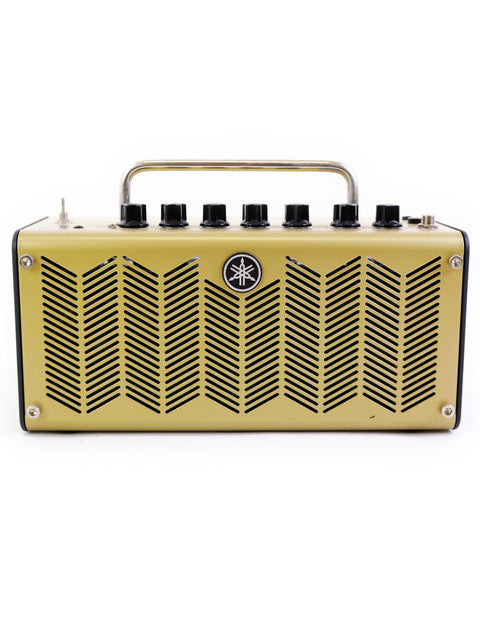 Gold Yamaha THR5 Acoustic Amplifier featuring four knobs, a stylish piece from Japan, made in 2020.
