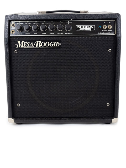 Mesa Boogie Mark III guitar amplifier, USA-made in 1987, featuring a classic look and powerful audio performance.