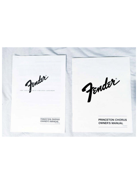 Repair manual for the 1992 Fender Princeton Chorus Combo guitar, offering guidance on upkeep and repairs.