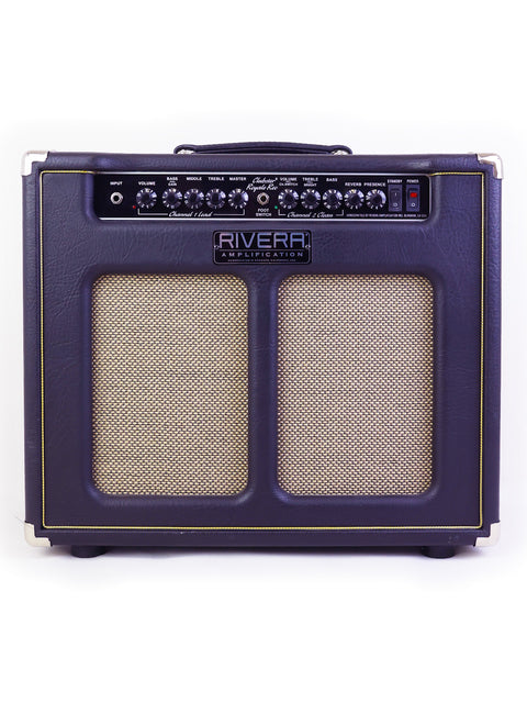 Rivera RV-1R guitar amplifier, 2020 Clubster Royal Recording, 55W, known for its elegant look and impressive audio quality.