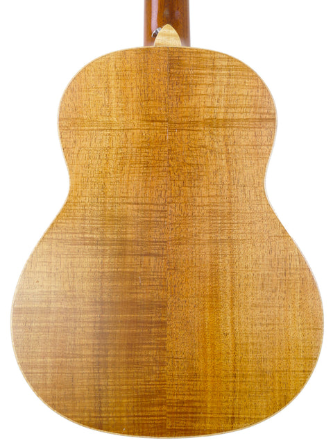  Stunning back of the Gilet Travel SS Guitar, designed for easy transport and exceptional sound quality, a must-have for guitarists.
