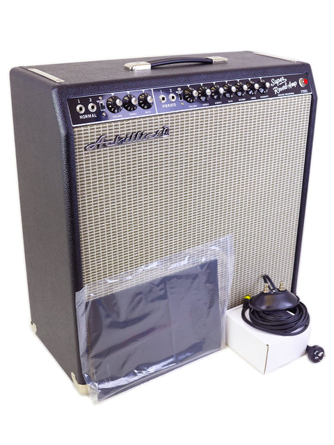 The Achillies Zephyr 45 4x10 Combo Amplifier, featuring a power cord, perfect for guitar enthusiasts in AUST 2022.