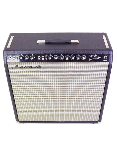 The Achillies Zephyr 45 4x10 Combo Amplifier stands out against a white background, highlighting its modern aesthetic and functionality.
