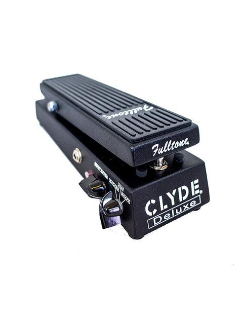  The Fulltone Clyde Deluxe Wah pedal, a compact device for adjusting guitar volume, made in the USA in 2010.