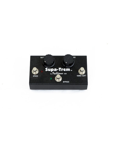 The Fulltone Supa Trem Supertramp pedal is featured against a clean white background, highlighting its 2014 USA design.