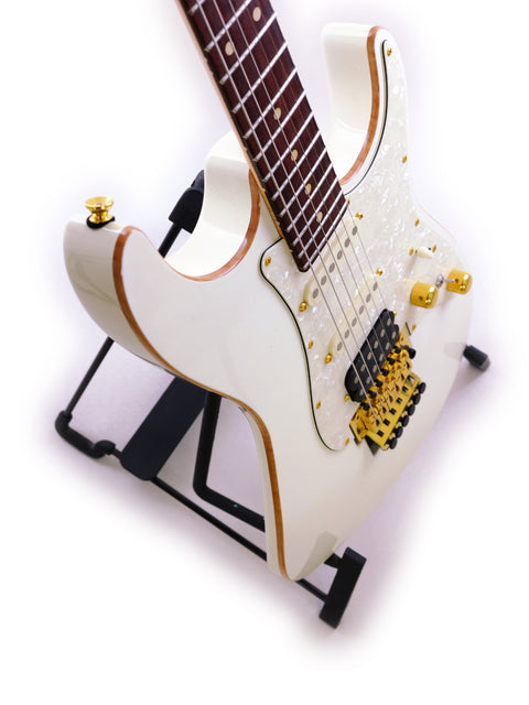 Tom Anderson Drop Top Classic electric guitar in white with gold hardware, made in the USA, 2014 edition.