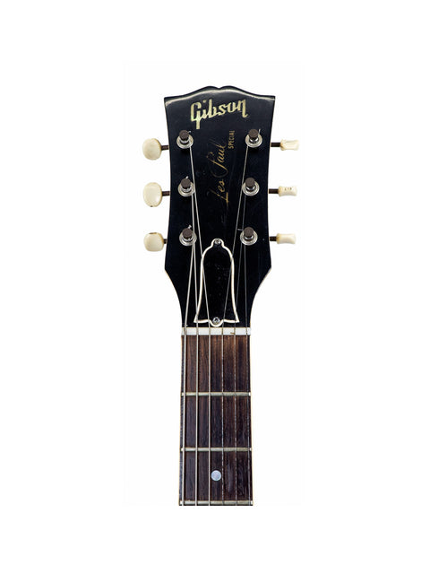 Vintage 1959 Gibson Les Paul Special Refin guitar presented on a plain white surface.