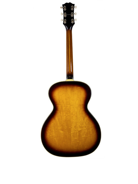 Vintage 1962 Guild F-40 Valencia guitar with a beautiful sunburst finish, perfect for collectors and musicians alike.