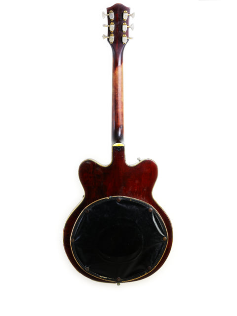 Vintage 1964 Gretsch 6122 Country Gentleman guitar featuring a bold red headstock and elegant black pick guard, a must-have!