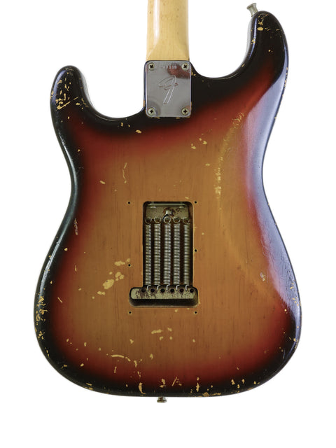 Vintage 1970 Fender Stratocaster with a beautiful sunburst finish, exemplifying timeless style and exceptional craftsmanship.