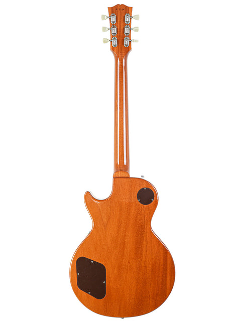Vintage Gibson Les Paul LPR-4 1954 Reissue guitar with a beautifully crafted wooden body and neck, highlighting its classic appeal.
