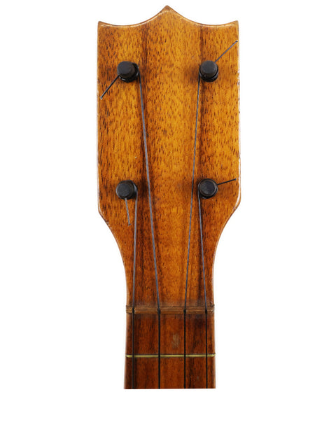 Vintage Royal Style 3 Koa Ukulele, Hawaii, c. 1916, showcasing a wooden neck and body in a classic design.