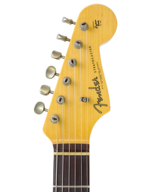 Yellow Fender Stratocaster, USA 2020, from the Custom Shop Ltd Poblano Partscaster collection, beautifully presented.